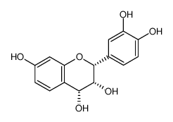 (-)-2,3-cis-3,4-cis-3',4',7-trihydroxyflavan-3,4-cis-diol Structure