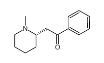 2-((S)-1-methyl-[2]piperidyl)-1-phenyl-ethanone结构式