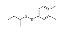 sec-butyl 3,4-dimethylphenyl disulfide结构式