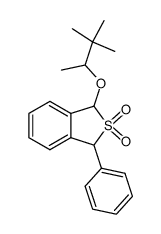 1-Phenyl-3-(1,2,2-trimethyl-propoxy)-1,3-dihydro-benzo[c]thiophene 2,2-dioxide Structure
