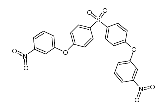 4,4'-bis(3-nitrophenoxy)diphenyl sulfone结构式