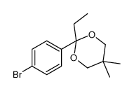 2-(4-bromophenyl)-2-ethyl-5,5-dimethyl-1,3-dioxane Structure