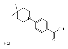 4-(4,4-DIMETHYLPIPERIDIN-1-YL)BENZOIC ACID HYDROCHLORIDE structure