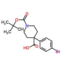 Boc-4-(4-溴苯基)-哌啶-4-羧酸图片