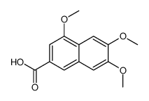 4,6,7-Trimethoxy-2-naphthoic acid Structure