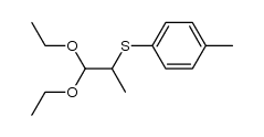 α-[4-Methyl-phenylmercapto]-propionaldehyd-diethylacetal Structure