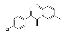 1-[3-(4-chlorophenyl)-3-oxoprop-1-en-2-yl]-5-methylpyridin-2-one结构式