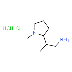 2-(1-methylpyrrolidin-2-yl)propan-1-amine dihydrochloride Structure