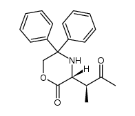 (R)-3-((S)-3-oxobutan-2-yl)-5,5-diphenylmorpholin-2-one Structure