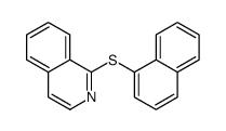 1-naphthalen-1-ylsulfanylisoquinoline Structure
