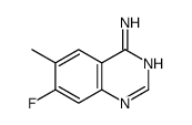 7-氟-6-甲基喹唑啉-4-胺结构式