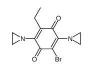 2,5-bis(aziridin-1-yl)-3-bromo-6-ethylcyclohexa-2,5-diene-1,4-dione结构式
