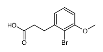 3-(2-bromo-3-methoxyphenyl)propanoic acid Structure