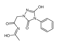 N-acetyl-2-(3,5-dioxo-4-phenyl-1,2,4-triazolidin-1-yl)acetamide Structure