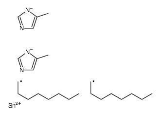 bis(4-methylimidazol-1-yl)-dioctylstannane结构式