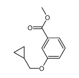 Methyl 3-(cyclopropylmethoxy)benzoate结构式