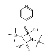 2,4-dimercapto-2,4-dithioxo-1,3-bis(trimethylsilyl)-1,3-diaza-2λ5,4λ5-diphosphetidine结构式