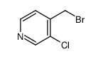 4-(bromomethyl)-3-chloropyridine Structure