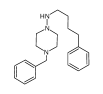 4-benzyl-N-(4-phenylbutyl)piperazin-1-amine结构式