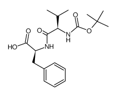 (S)-2-((R)-2-tert-Butoxycarbonylamino-3-methyl-butyrylamino)-3-phenyl-propionic acid结构式