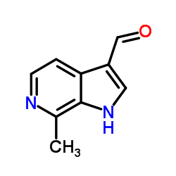 7-Methyl-6-azaindole-3-carbaldehyde结构式