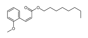 octyl 3-(2-methoxyphenyl)prop-2-enoate结构式