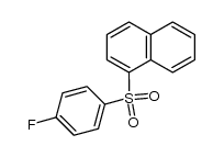 α-naphthyl p-fluorophenyl sulphone结构式