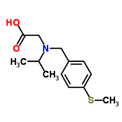 N-Isopropyl-N-[4-(methylsulfanyl)benzyl]glycine Structure