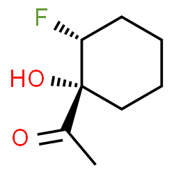 Ethanone, 1-(2-fluoro-1-hydroxycyclohexyl)-, trans- (9CI) structure