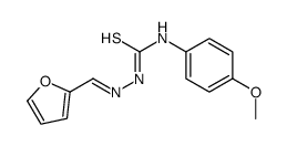 1-[(E)-furan-2-ylmethylideneamino]-3-(4-methoxyphenyl)thiourea Structure
