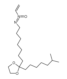 (Z)-7-[2-(6-methylheptyl)-1,3-dioxolan-2-yl]heptane-NNO-azoxy-2-ethene结构式