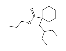1-(2-ethyl-butyl)-cyclohexanecarboxylic acid n-propyl ester Structure