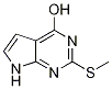 2-(METHYLTHIO)-7H-PYRROLO[2,3-D]PYRIMIDIN-4-OL结构式