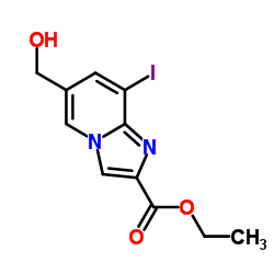 Ethyl 6-(hydroxymethyl)-8-iodoimidazo[1,2-a]pyridine-2-carboxylate Structure