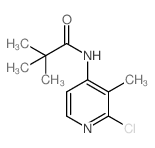 N-(2-chloro-3-methylpyridin-4-yl)pivalamide结构式
