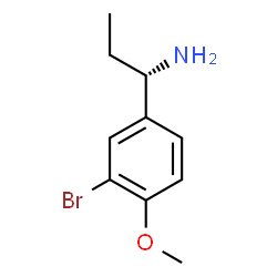 (1S)-1-(3-BROMO-4-METHOXYPHENYL)PROPYLAMINE Structure