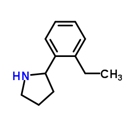 2-(2-Ethylphenyl)pyrrolidine结构式