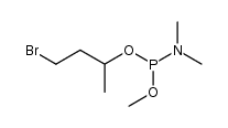 4-bromobutan-2-yl methyl dimethylphosphoramidite Structure