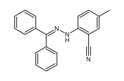 2-[2-(diphenylmethylene)hydrazino]-5-methylbenzonitrile Structure