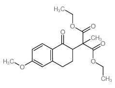 DIETHYL 2-(6-METHOXY-1-OXO-1,2,3,4-TETRAHYDRONAPHTHALEN-2-YL)-2-METHYLMALONATE picture