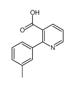 2-(3-methylphenyl)pyridine-3-carboxylic acid structure