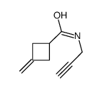 3-methylidene-N-prop-2-ynylcyclobutane-1-carboxamide结构式