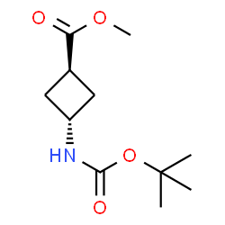 methyl 3-{[(tert-butoxy)carbonyl]amino}cyclobutane-1-carboxylate Structure