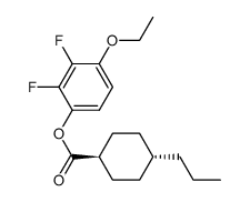 2,3-difluoro-4-ethoxyphenyl trans-4-propylcyclohexanoate结构式