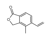 4-甲基-5-乙烯基异苯并呋喃-1(3H)-酮结构式