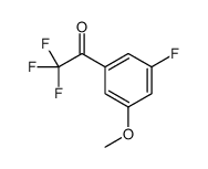 2,2,2-Trifluoro-1-(3-fluoro-5-methoxyphenyl)ethanone Structure