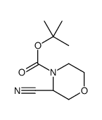 (3R)-3-氰基-4-吗啉羧酸叔丁酯结构式