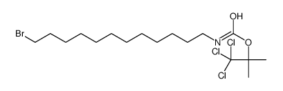 1,1,1-Trichloro-2-methyl-2-propanyl (12-bromododecyl)carbamate Structure