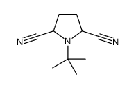 1-(2-Methyl-2-propanyl)-2,5-pyrrolidinedicarbonitrile Structure