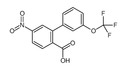 4-nitro-2-[3-(trifluoromethoxy)phenyl]benzoic acid结构式